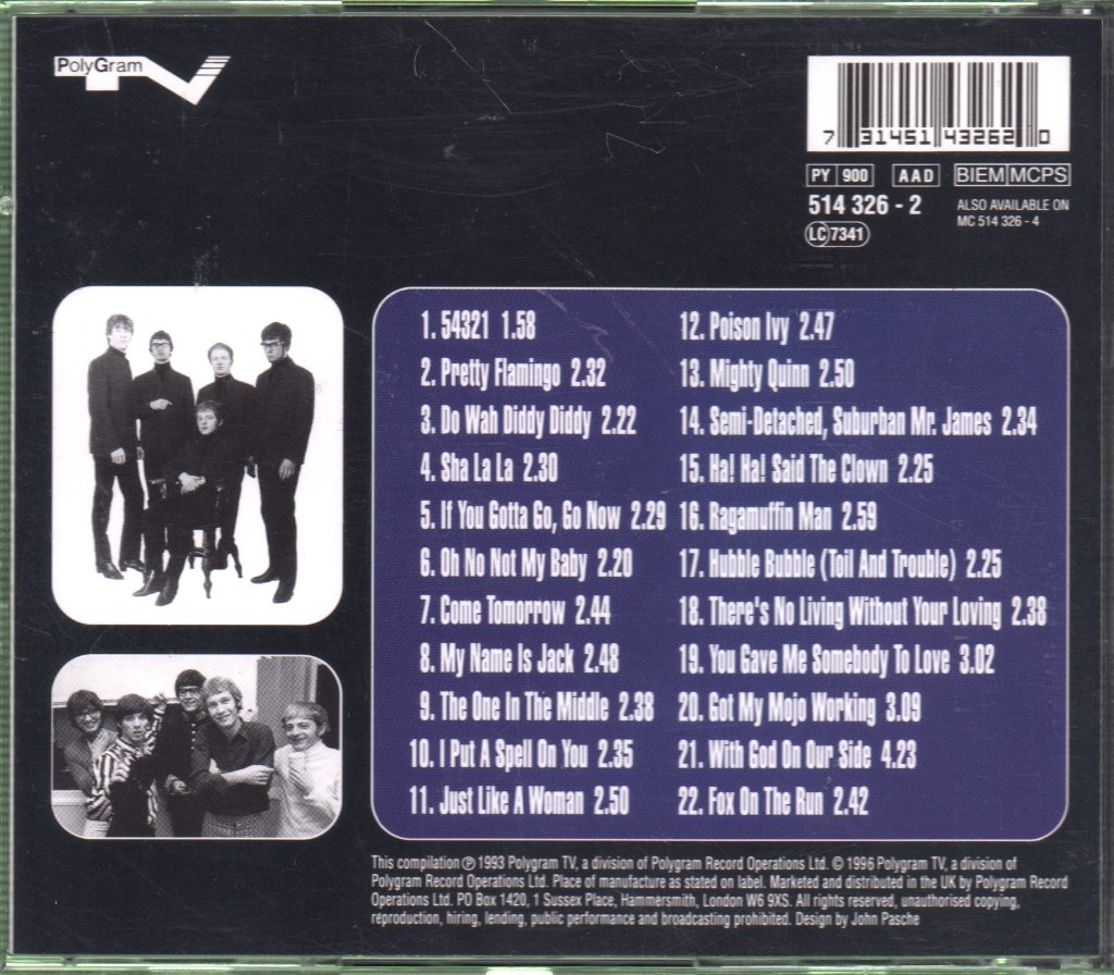 Manfred Mann - Greatest Hits - Cd