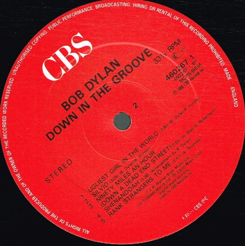 Bob Dylan - Down In The Groove - Lp