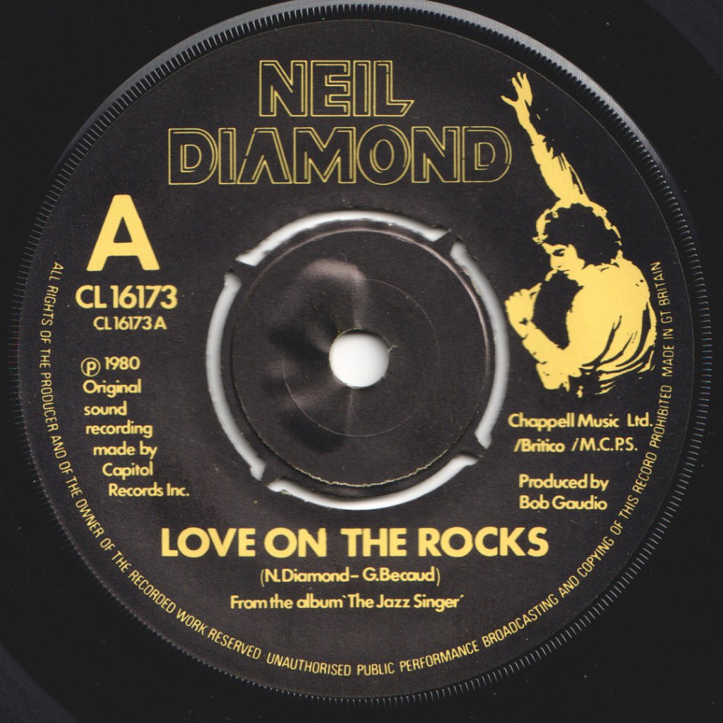 Neil Diamond - Love On The Rocks - 7 Inch