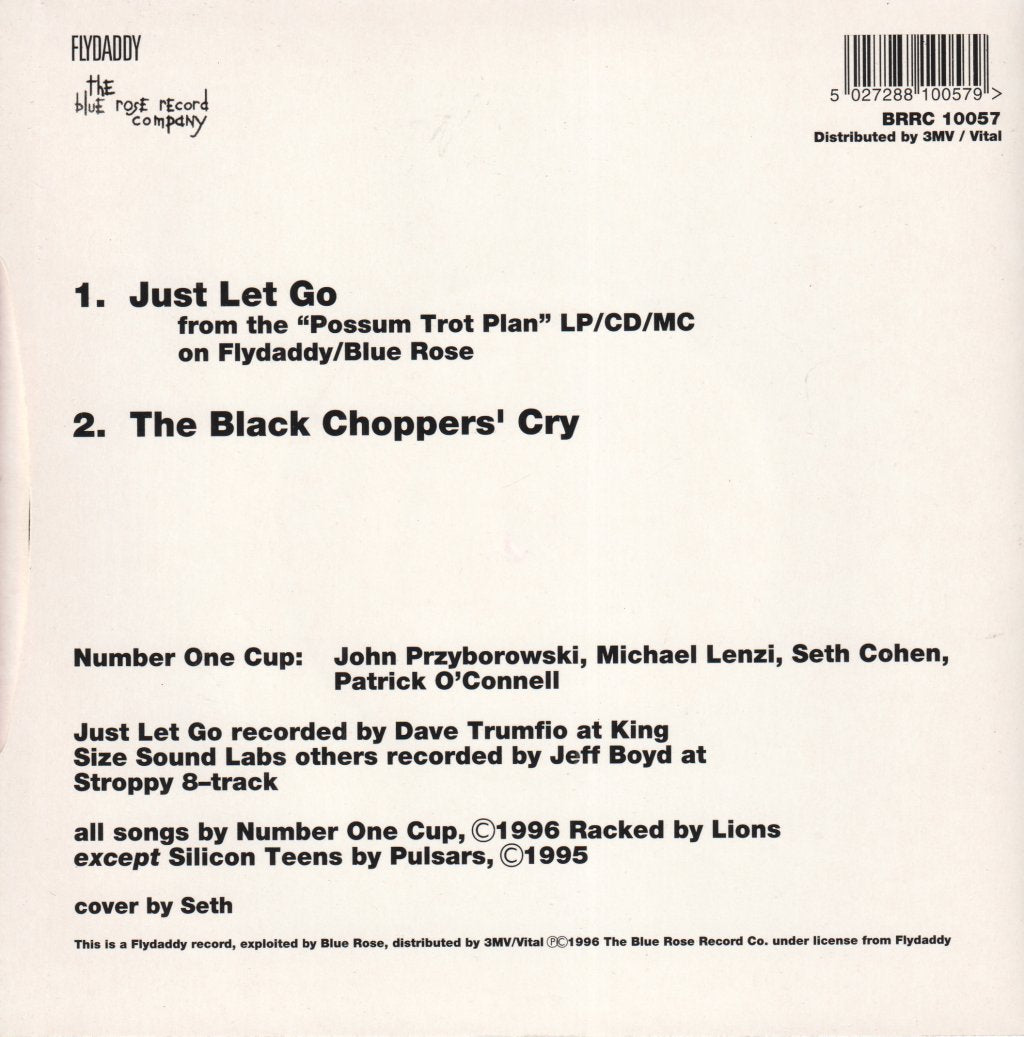 Number One Cup - Just Let Go - 7 Inch