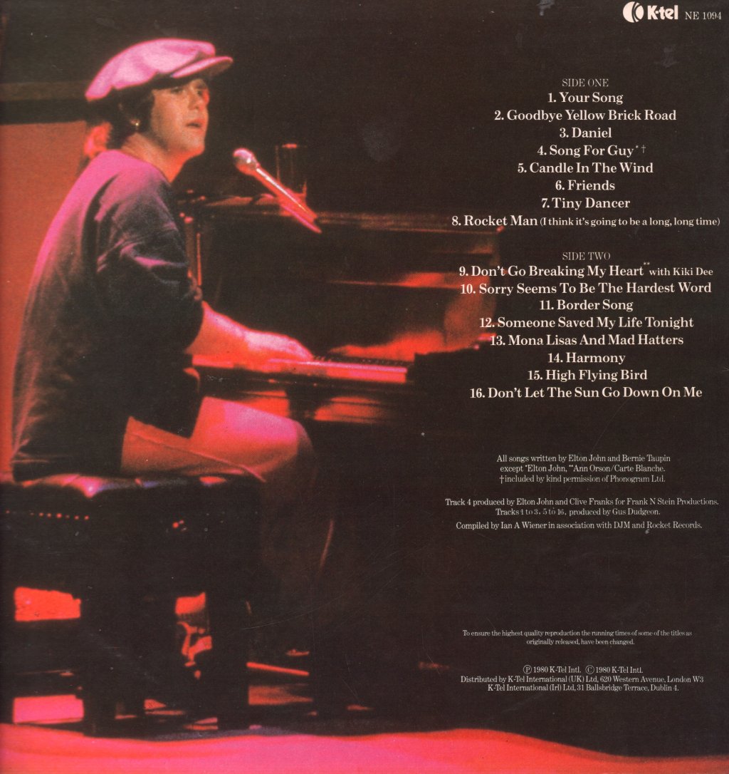 Elton John - Very Best Of - Lp