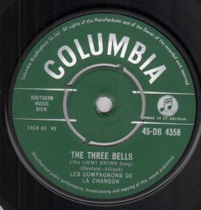 Les Compagnons De La Chanson - Three Bells - 7 Inch