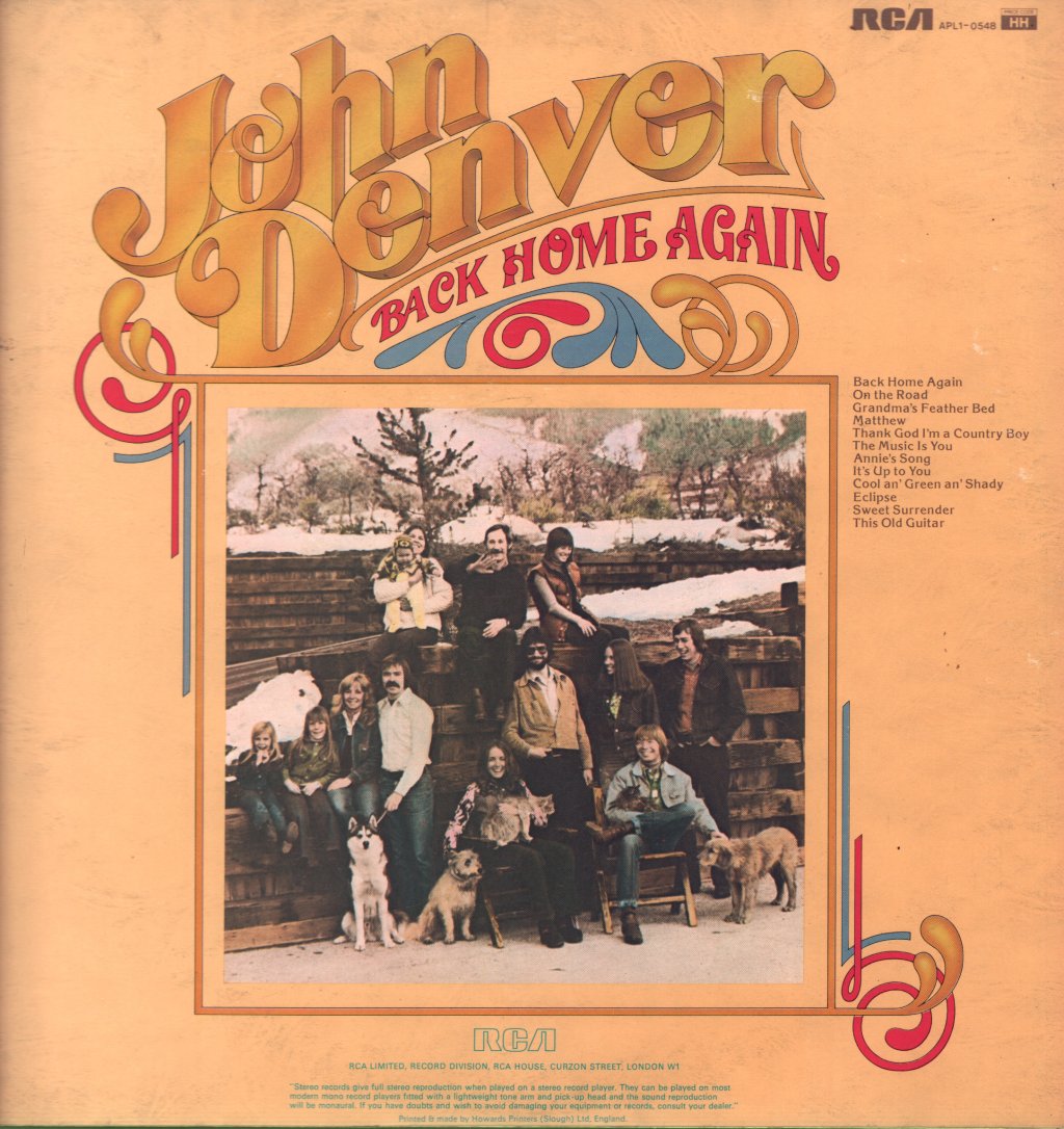 John Denver - Back Home Again - Lp