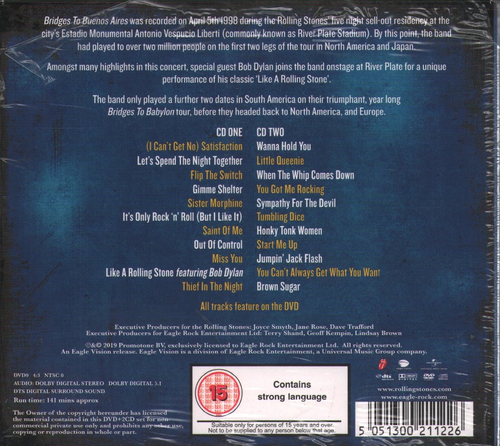 Rolling Stones - Bridges To Buenos Aires - Cd Set