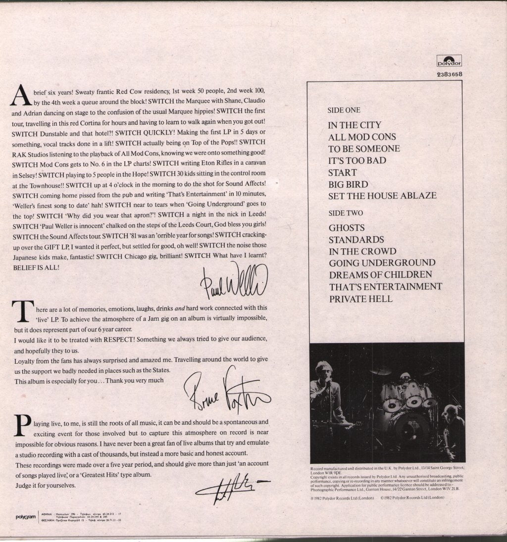 Jam - Dig The New Breed (Live) - Lp