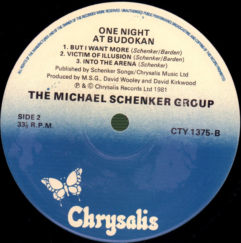 Michael Schenker Group - One Night At Budokan - Double Lp