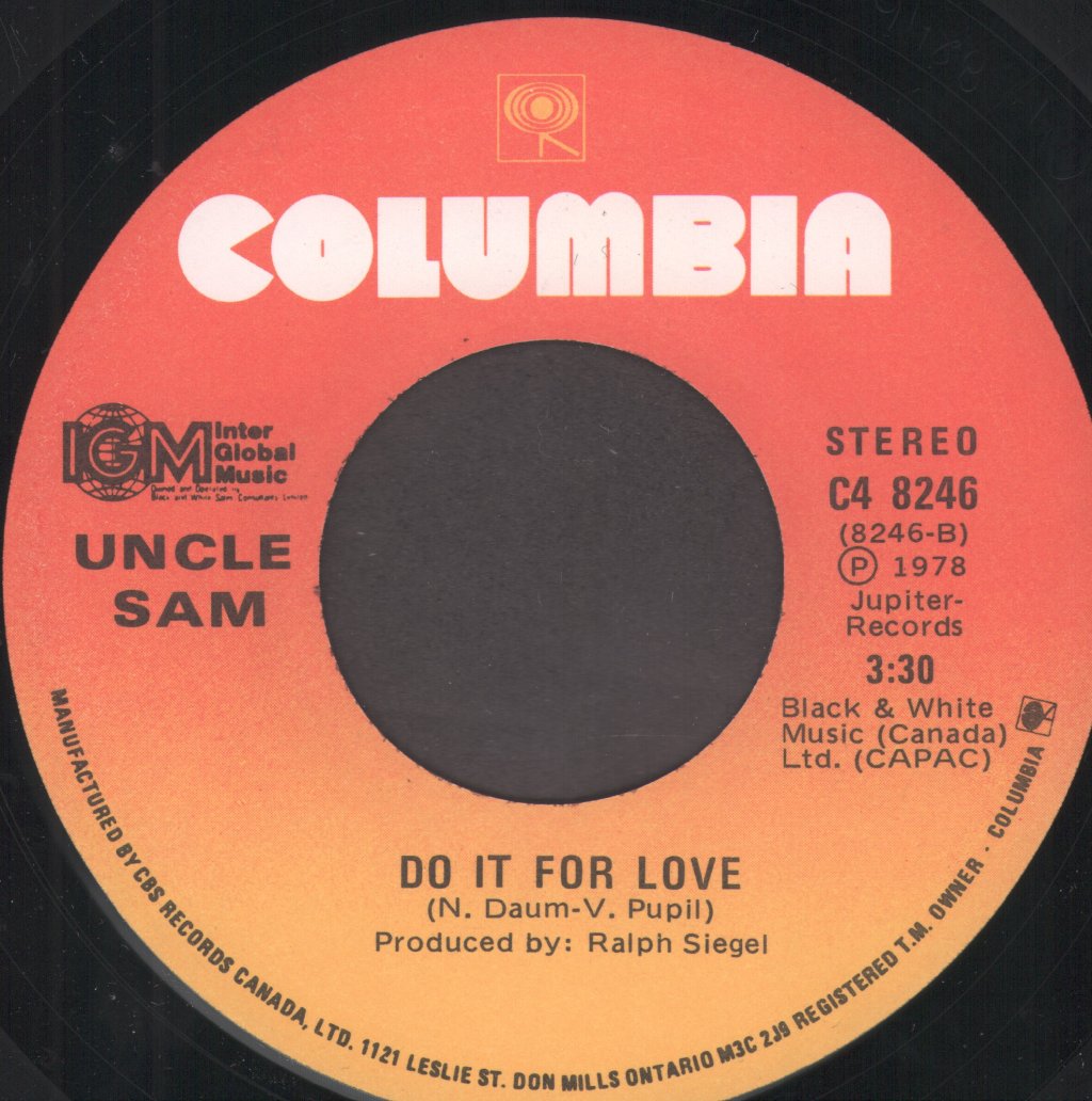 Uncle Sam (70'S Group) - Pretty Woman / Do It For Love - 7 Inch