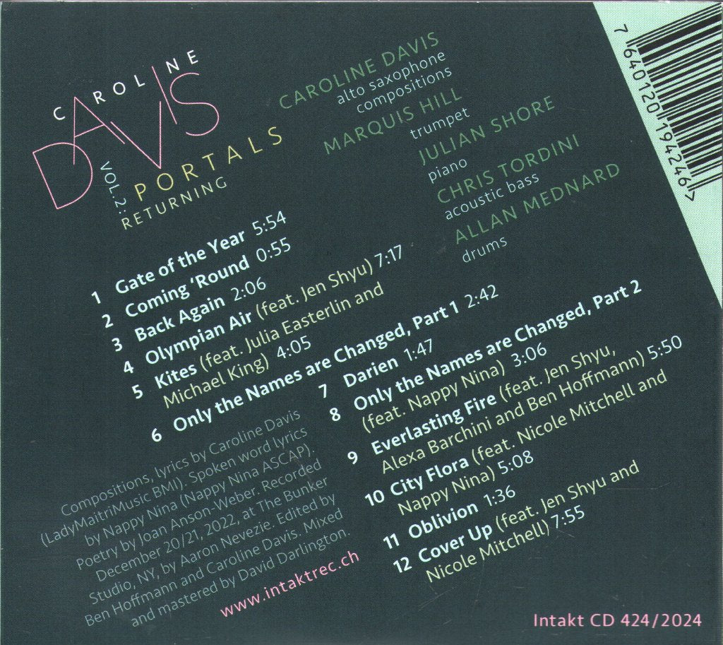 Caroline Davis - Portals Vol. 2 - Cd