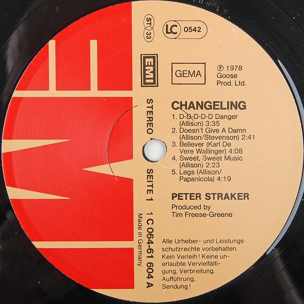 Peter Straker - Changeling - Lp