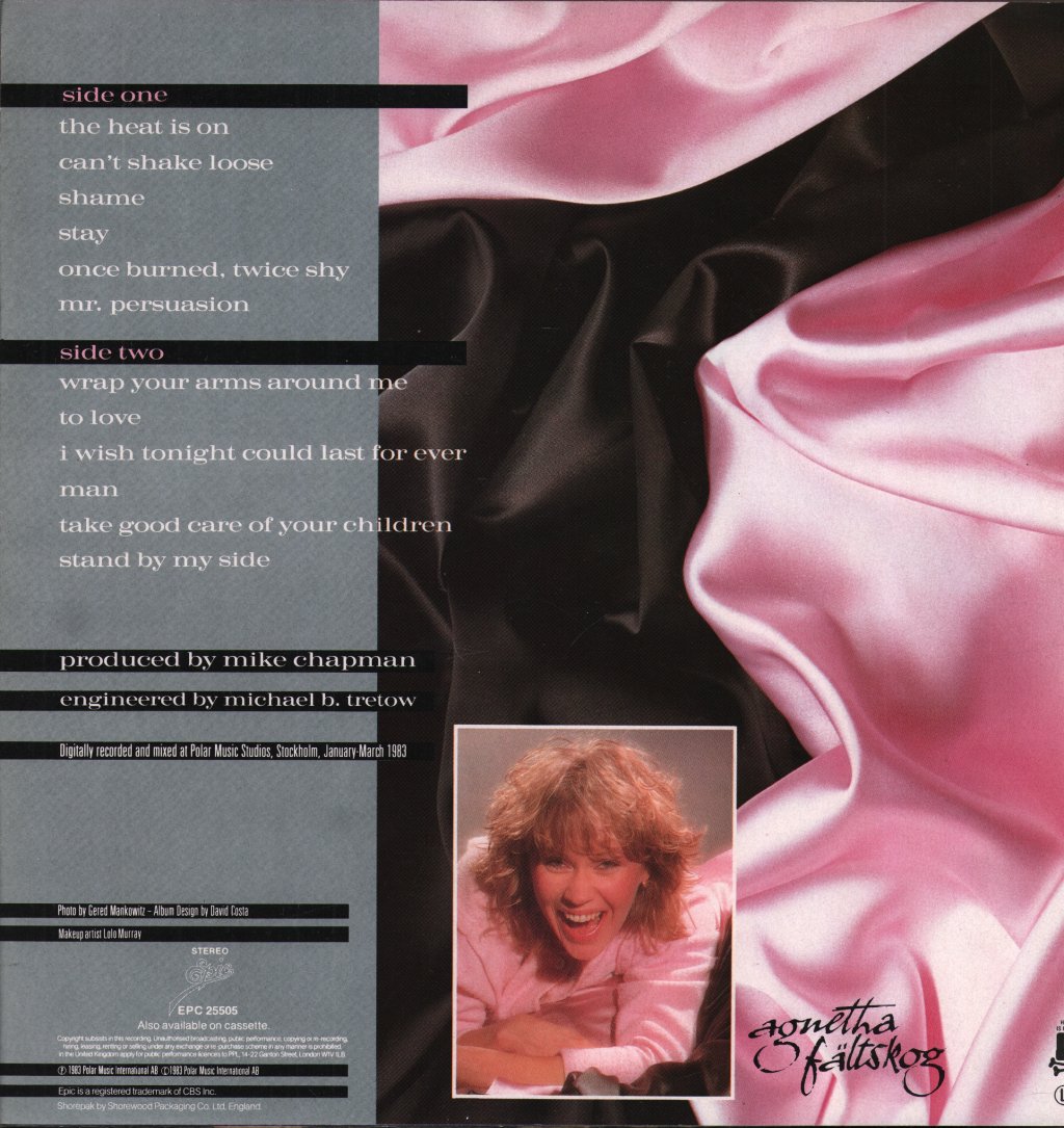 Agnetha Faltskog - Wrap Your Arms Around Me - Lp