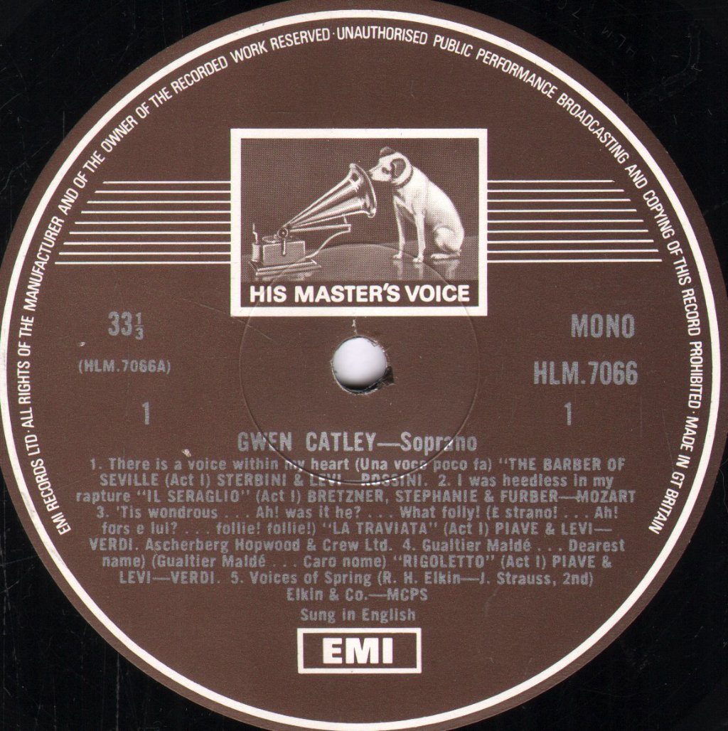 Gwen Catley - Favorite Coloratura And Songs - Lp