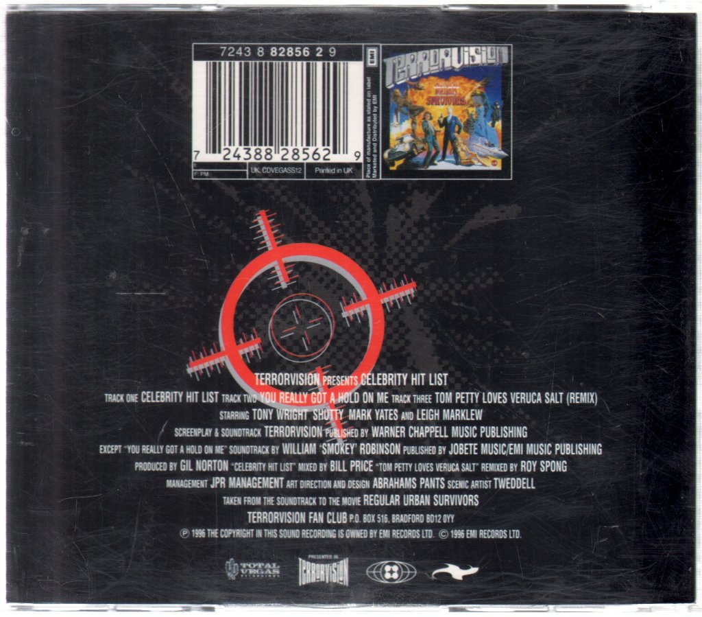 Terrorvision - Celebrity Hit List - Double Cd