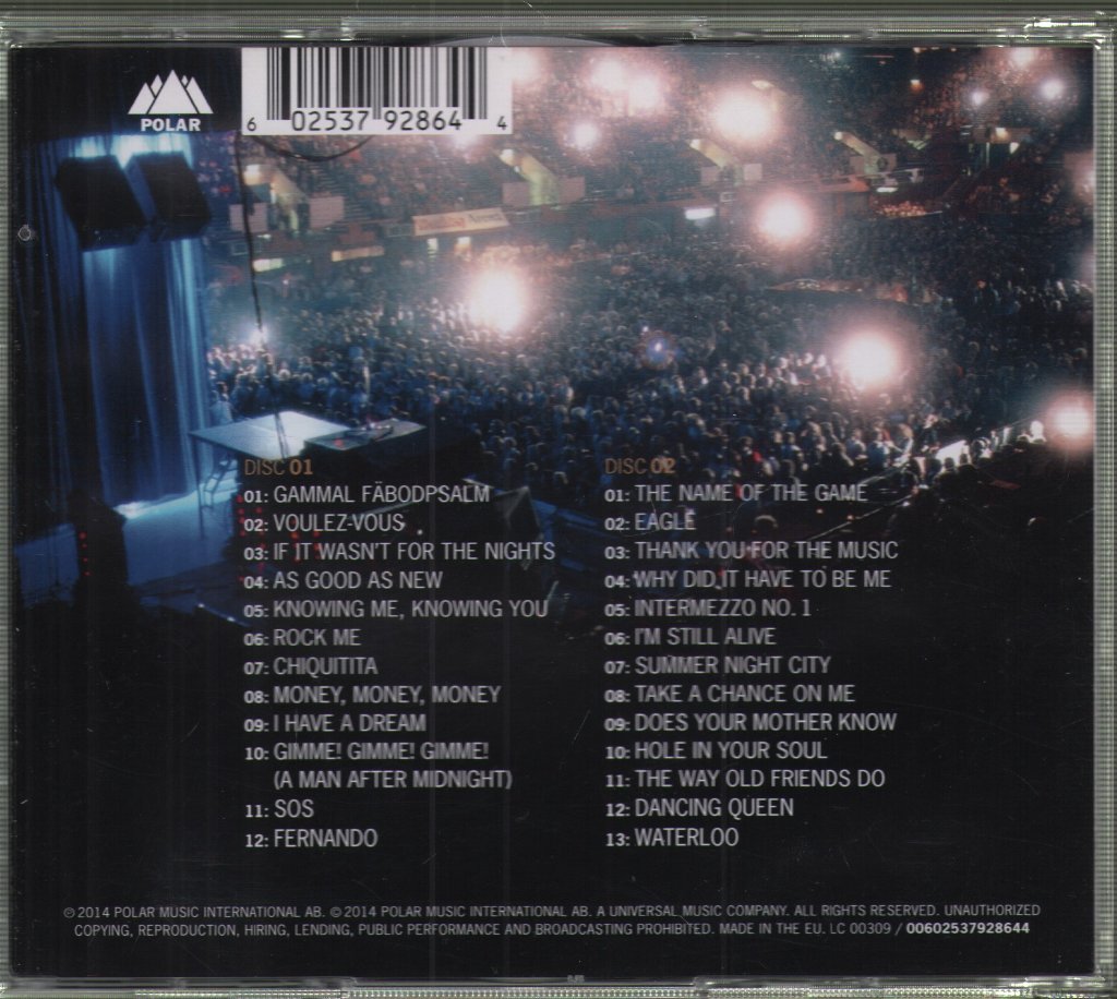 ABBA - Live At Wembley Arena - Double Cd