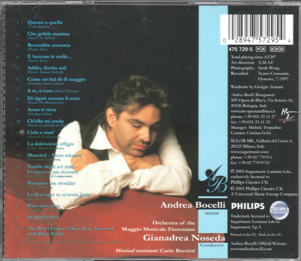 Andrea Bocelli - Aria - The Opera Album - Cd