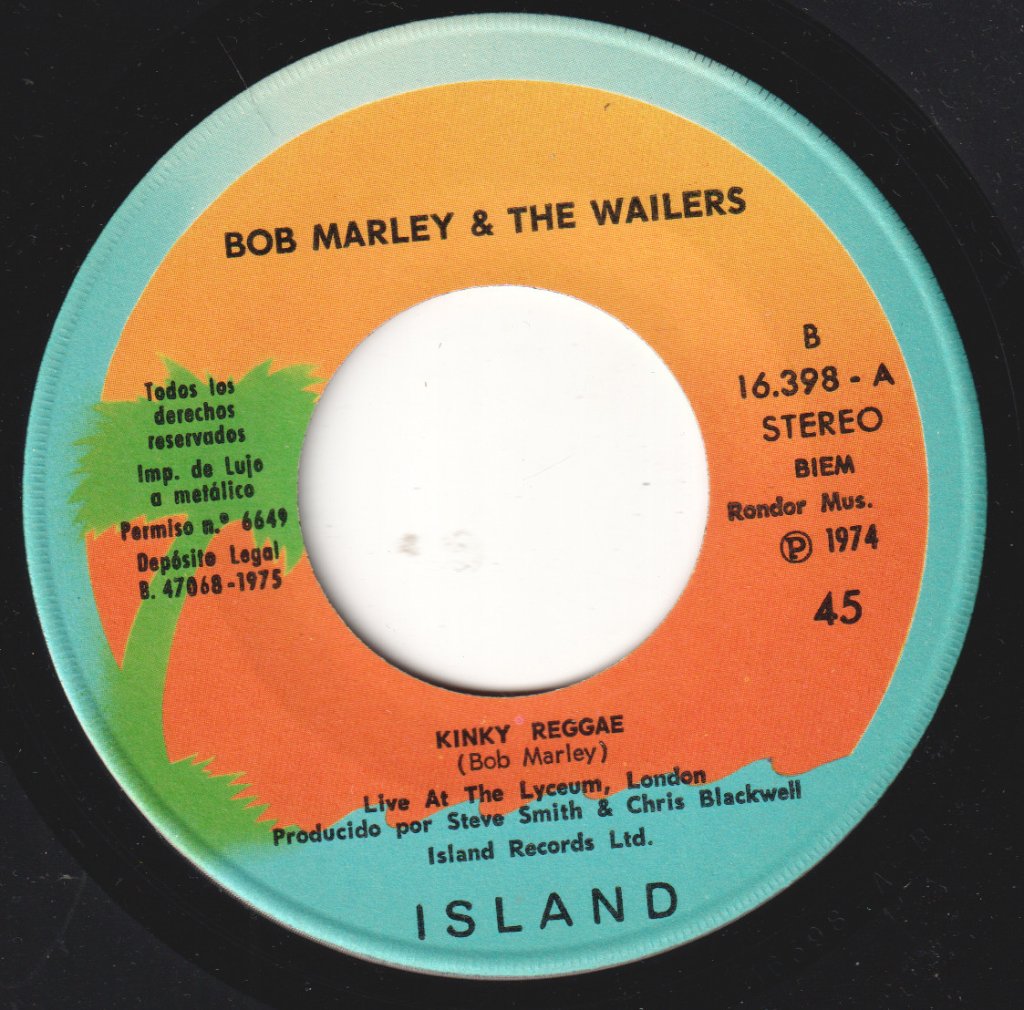 Bob Marley & The Wailers - No Woman, No Cry - 7 Inch