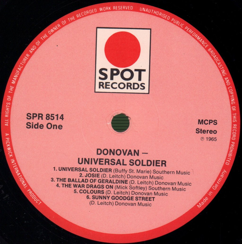 Donovan - Universal Soldier - Lp