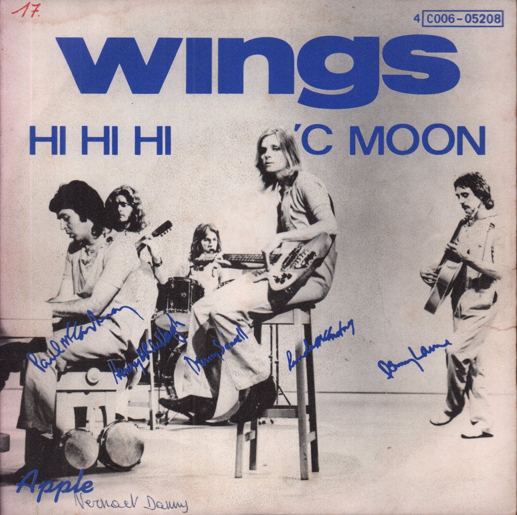 Wings (Paul McCartney's Group) - Hi Hi Hi - 7 Inch