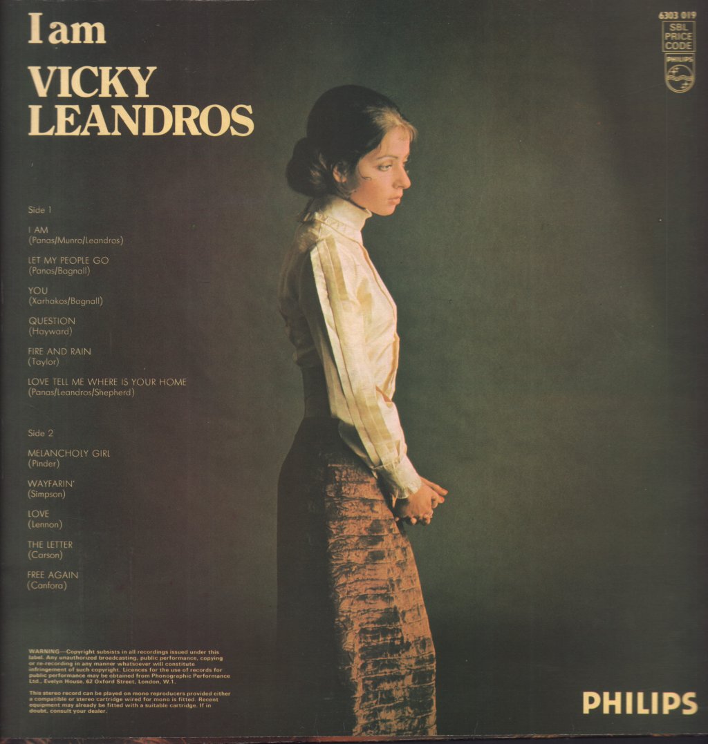 Vicky Leandros - I Am - Lp