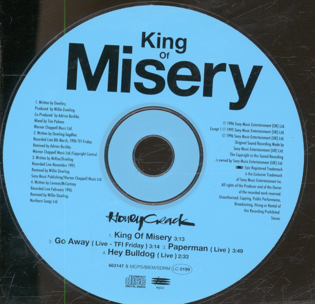 Honeycrack - King Of Misery - Cd