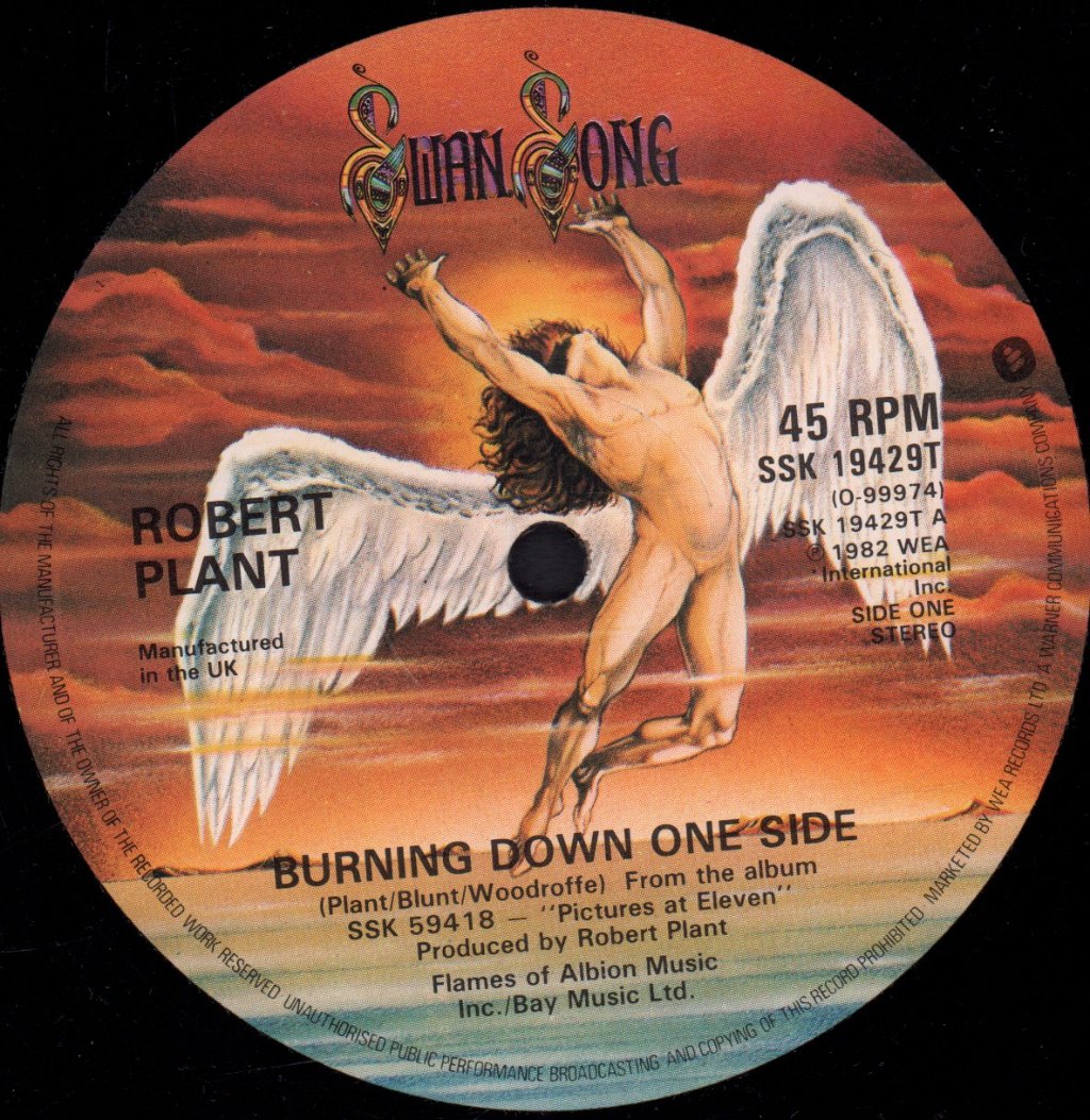 Robert Plant - Burning Down One Side - 12 Inch