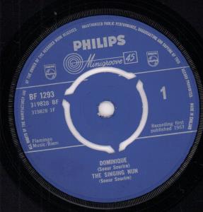 Singing Nun - Dominique - 7 Inch