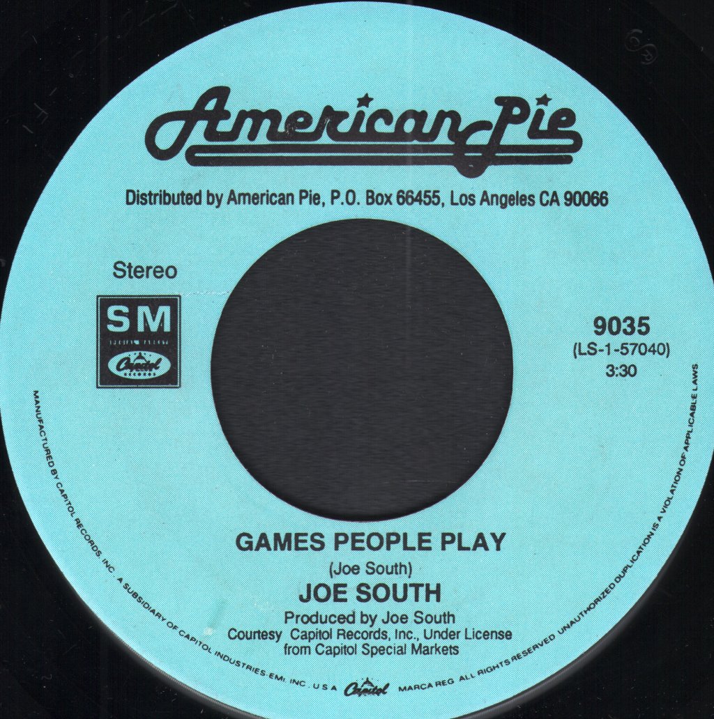 Joe South / Robert Mitchum - Games People Play - 7 Inch