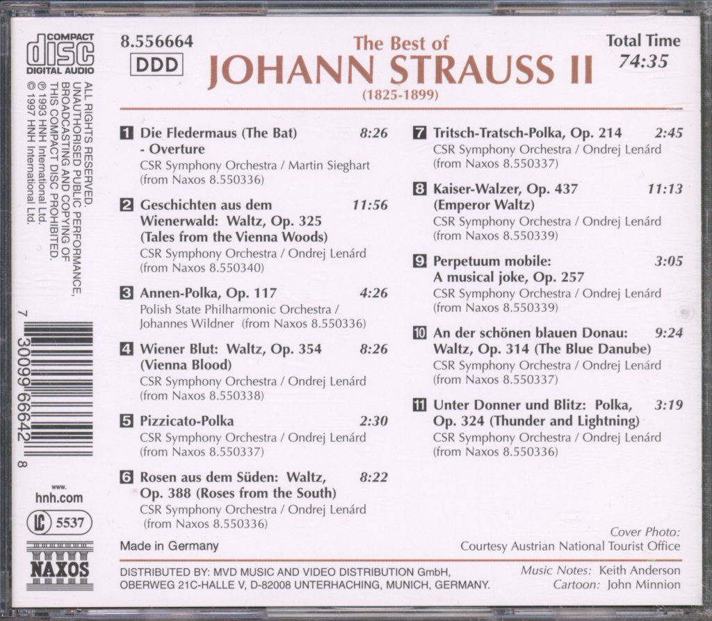 Various Artists - Best Of Johann Strauss II - Cd