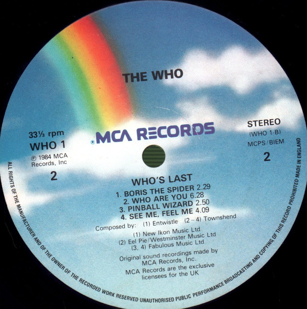 Who - Who's Last - Double Lp