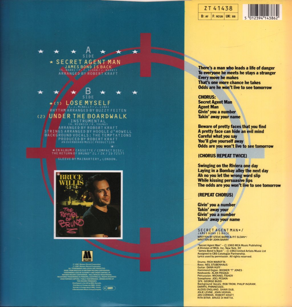 Bruce Willis - Secret Agent Man - 12 Inch
