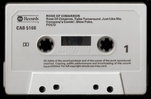 Poco - Rose Of Cimarron - Cassette