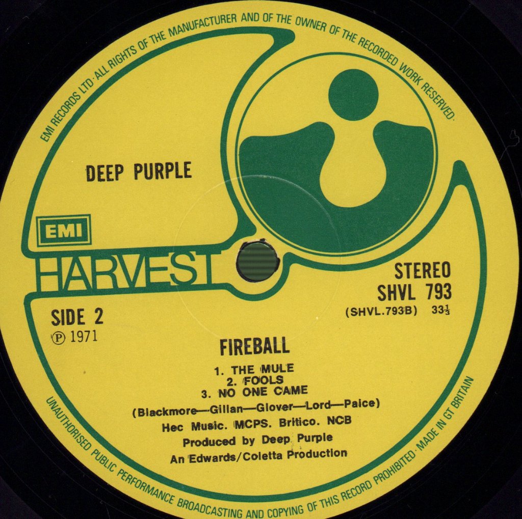 Deep Purple - Fireball - Lp
