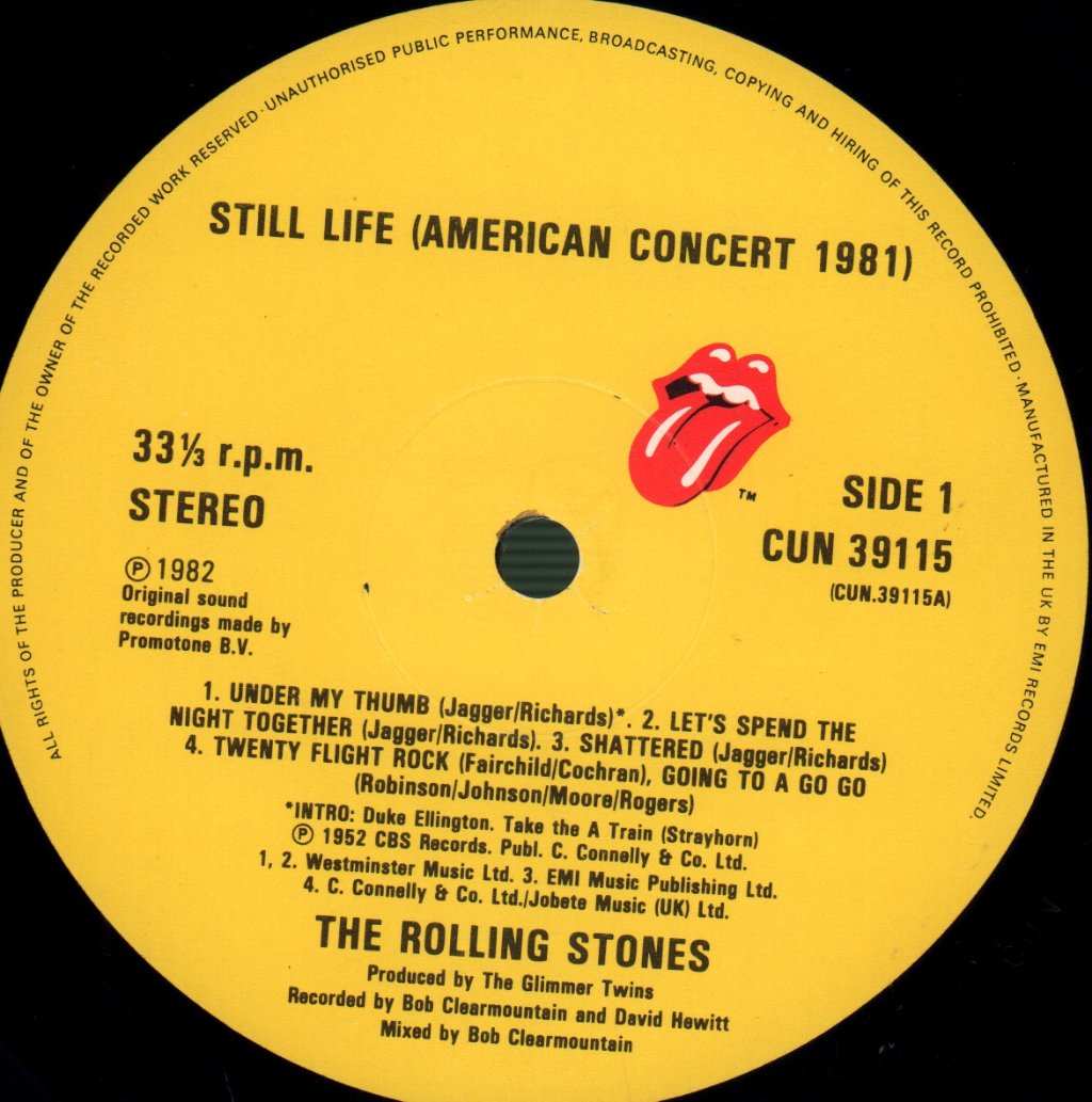 Rolling Stones - Still Life - Lp