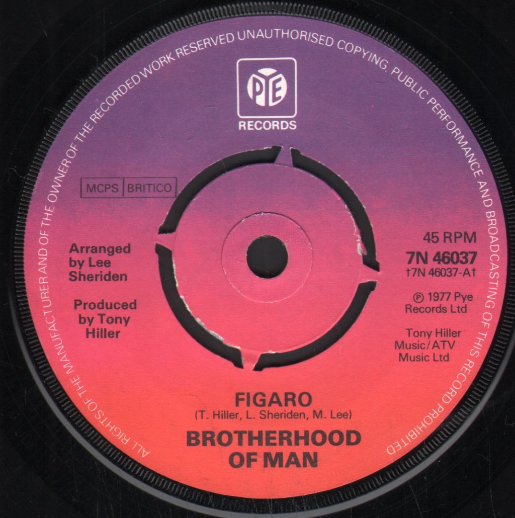 Brotherhood Of Man - Figaro - 7 Inch