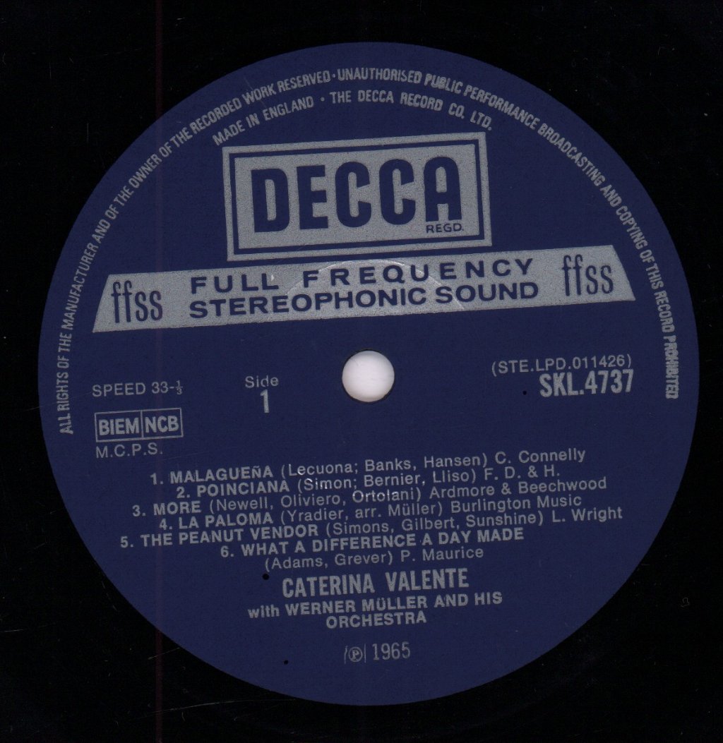 Caterina Valente - Greatest Hits - Lp