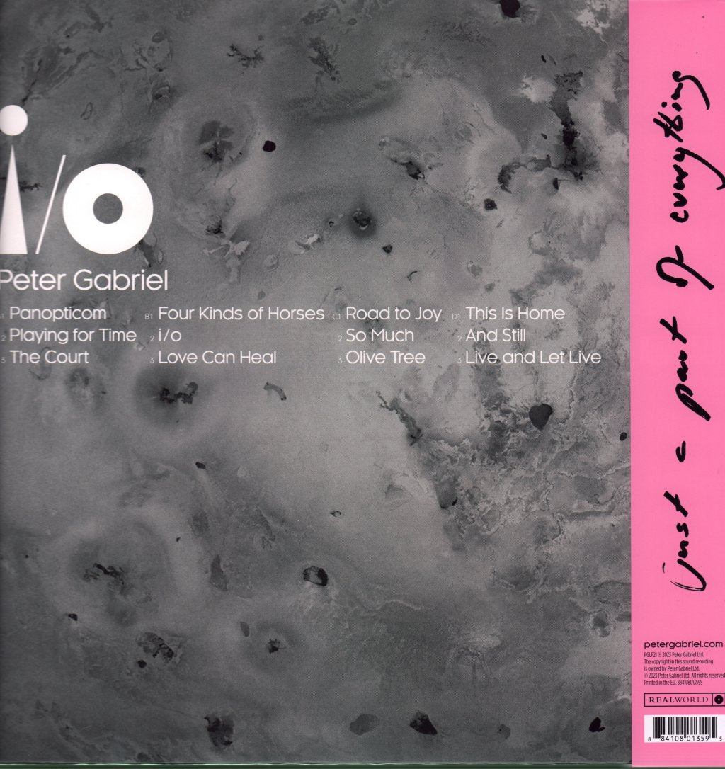 Peter Gabriel - I/O (Bright-Side Mixes) - Double Lp
