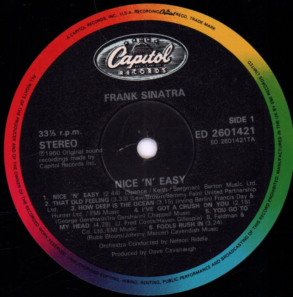 Frank Sinatra - Nice N Easy - Lp