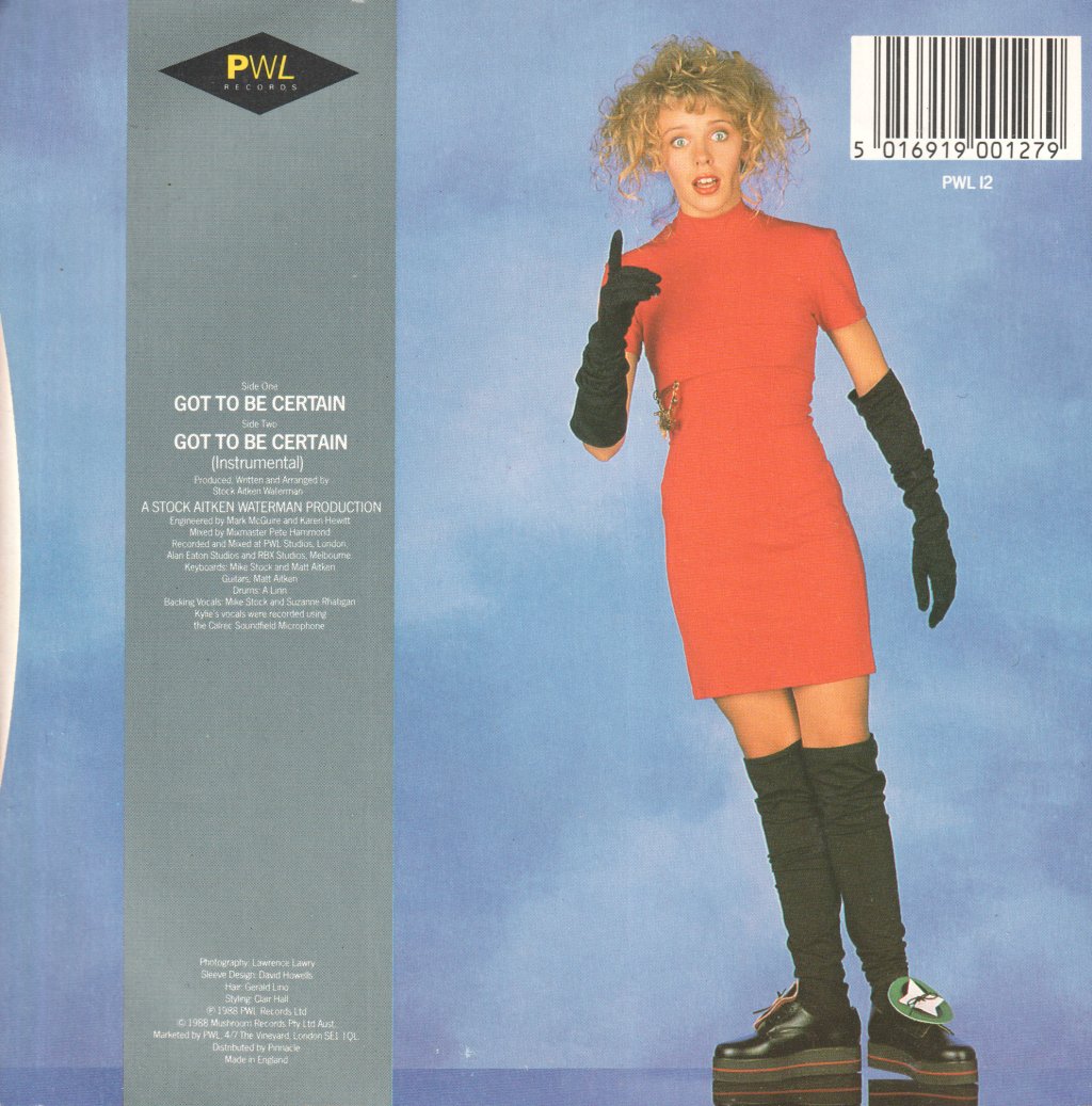 Kylie Minogue - Got To Be Certain - 7 Inch