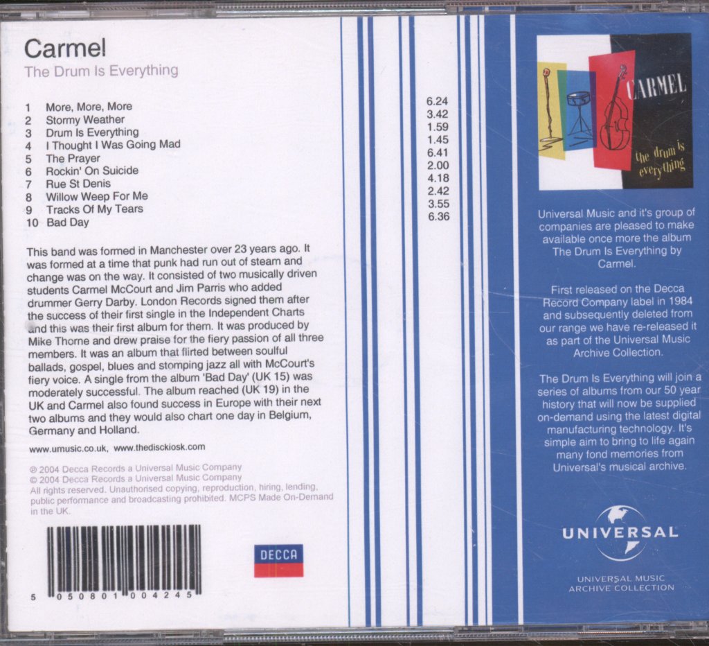 Carmel - Drum Is Everything - Cd