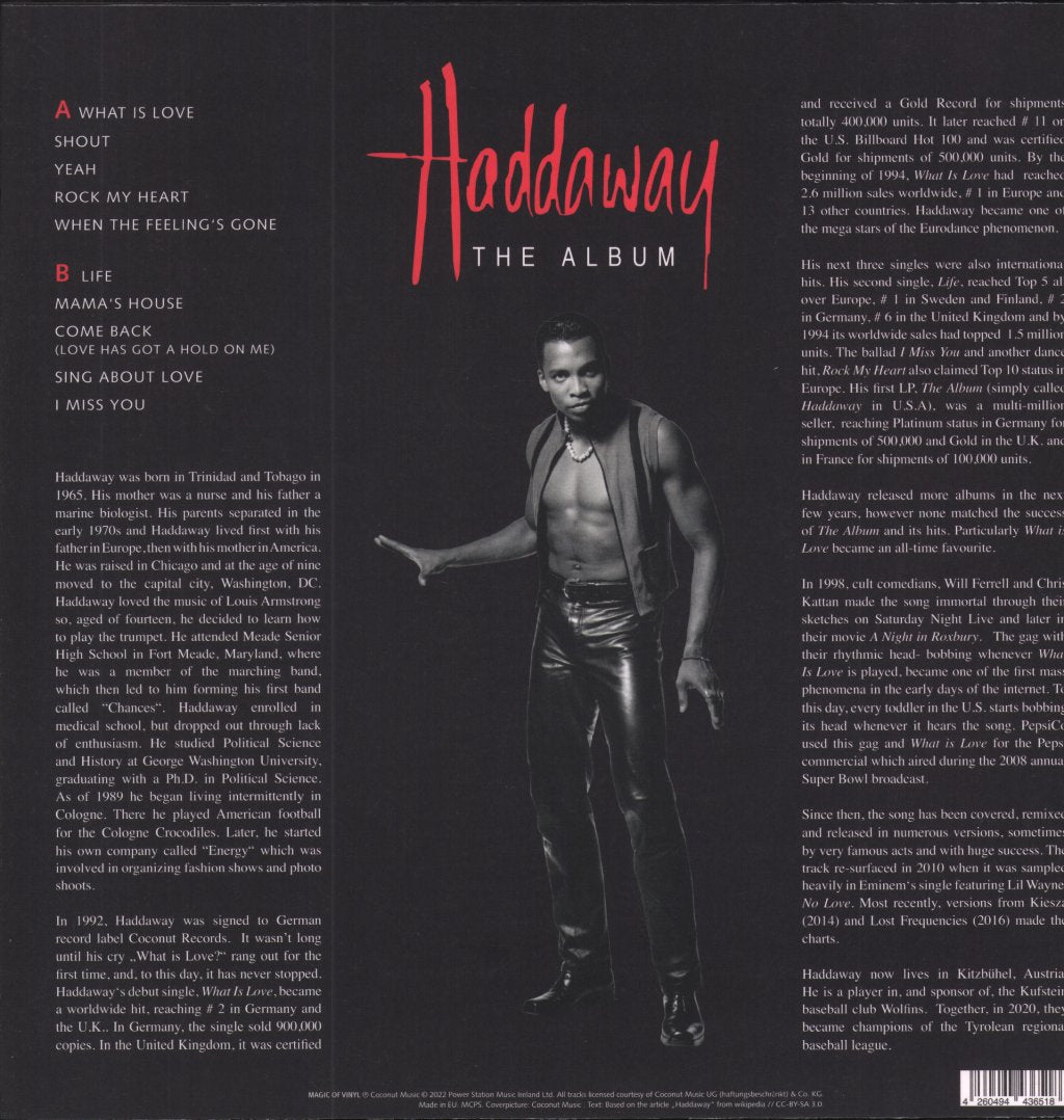 Haddaway - Album - Lp