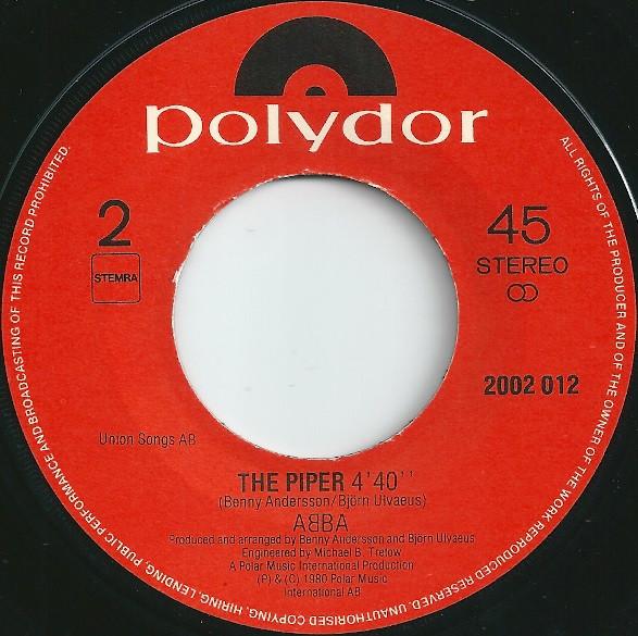 ABBA - Super Trouper / The Piper - 7 Inch