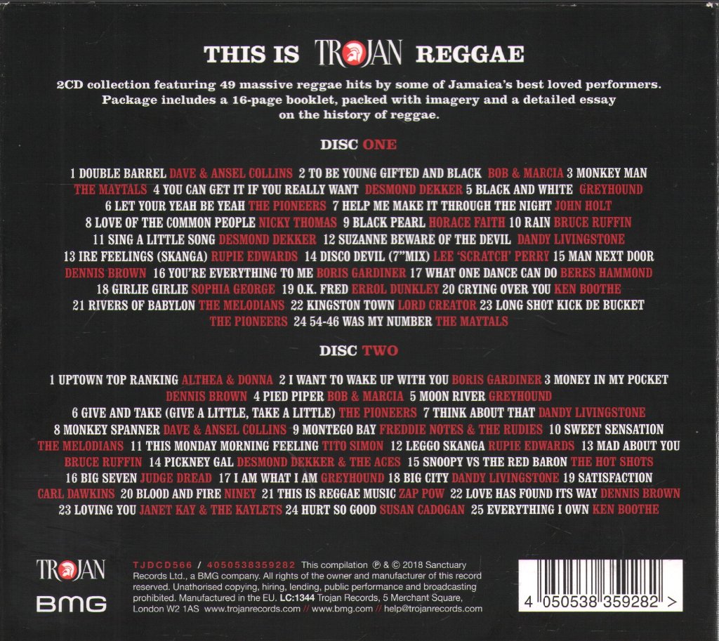 Various Artists - This Is Trojan Reggae (The Soundtrack For A Generation) - Cd Set