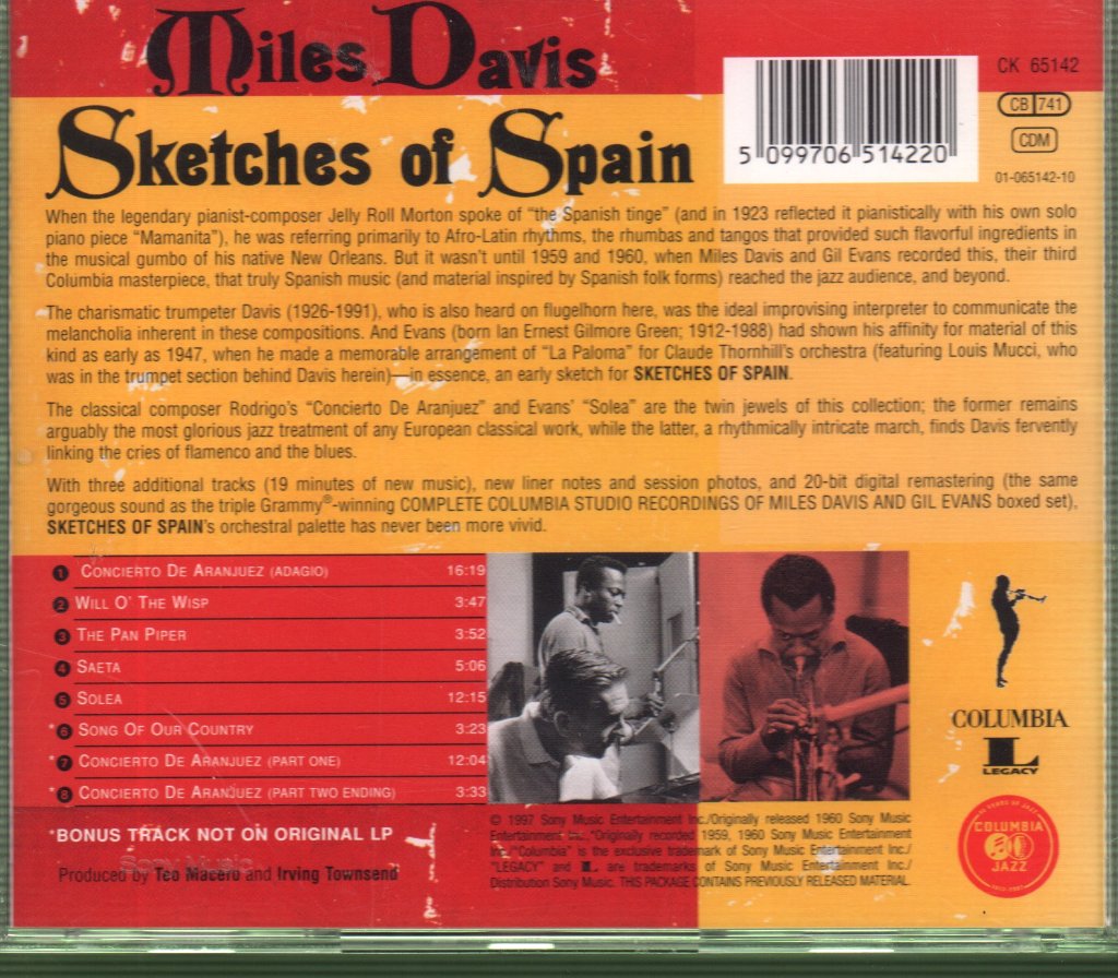 Miles Davis - Sketches Of Spain - Cd