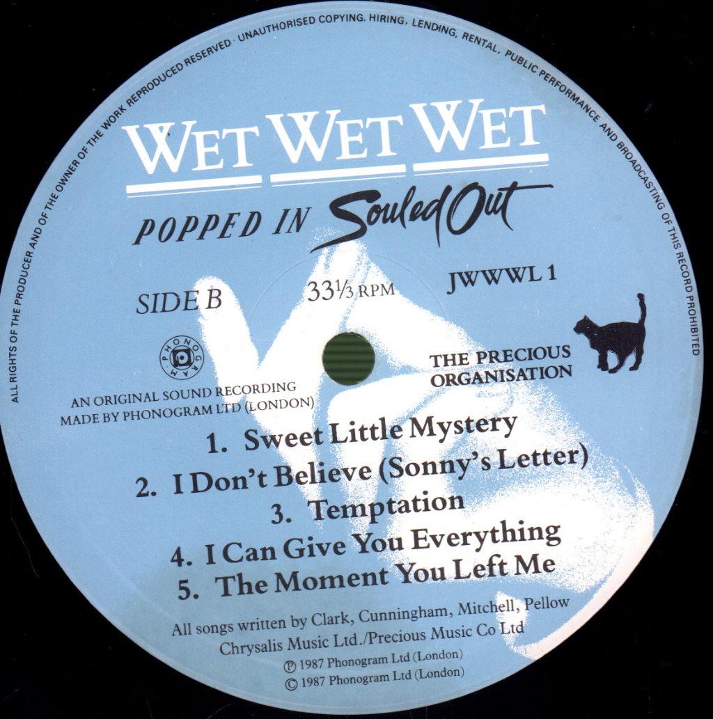 Wet Wet Wet - Popped In Souled Out - Lp