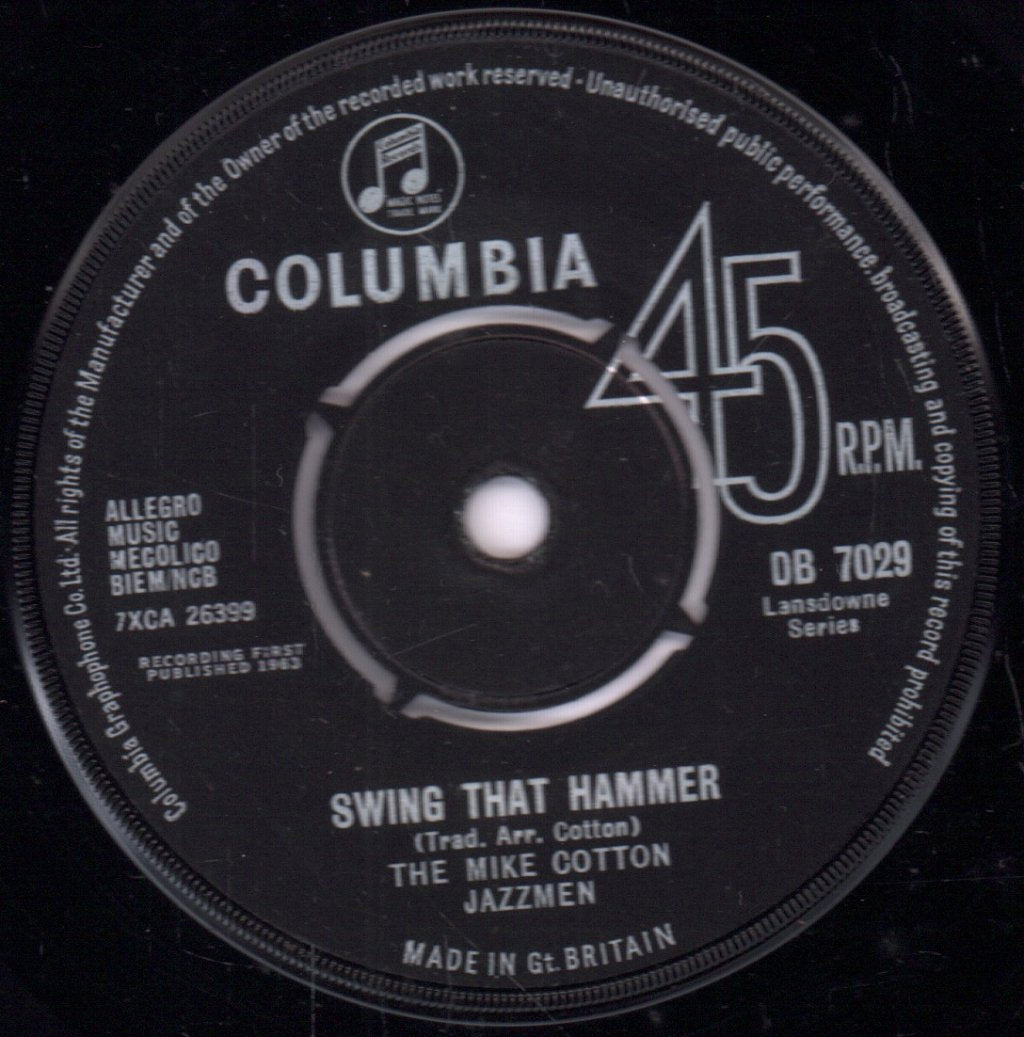 Mike Cotton Jazzmen - Swing That Hammer - 7 Inch