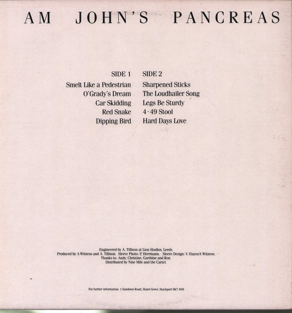 A Witness - I Am John's Pancreas - Lp