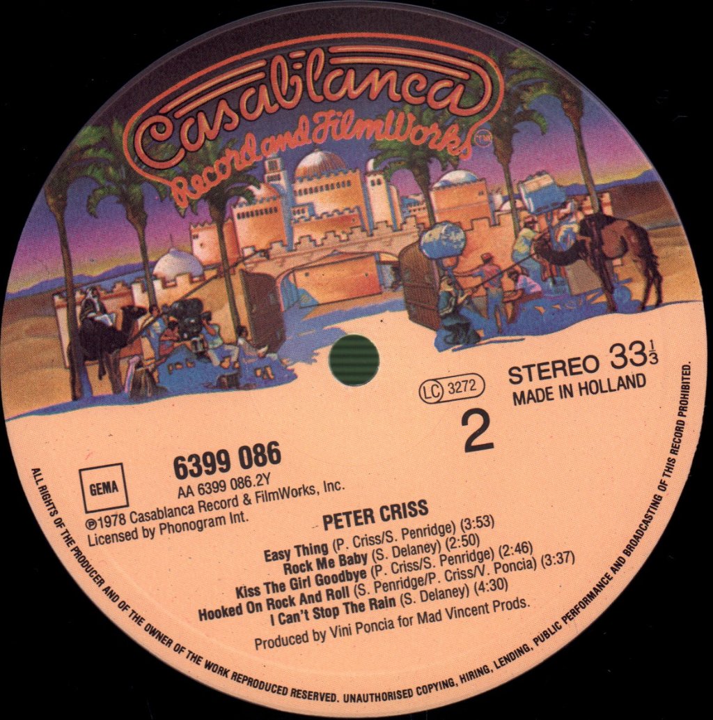Peter Criss (Kiss) - Solo Album - Lp