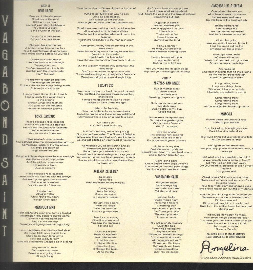Angelina - Vagabond Saint - Lp