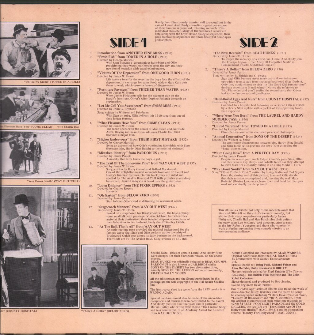 Laurel And Hardy (Comedy) - Golden Age Of Hollywood Comedy - Lp