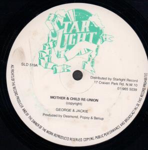 George And Jackie - Mother And Child Re-Union - 12 Inch