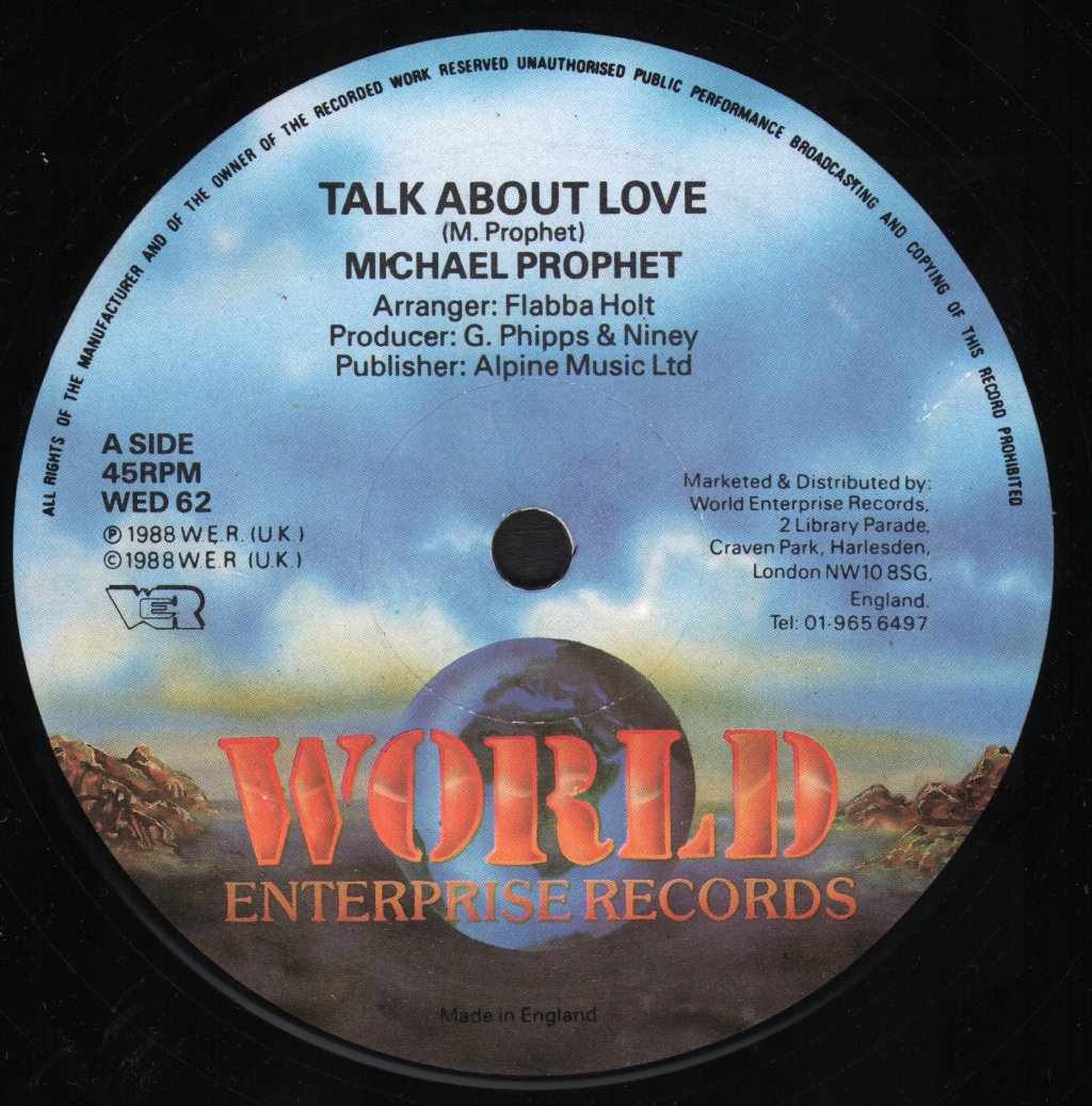 Michael Prophet - Talk About Love / Relax - 12 Inch